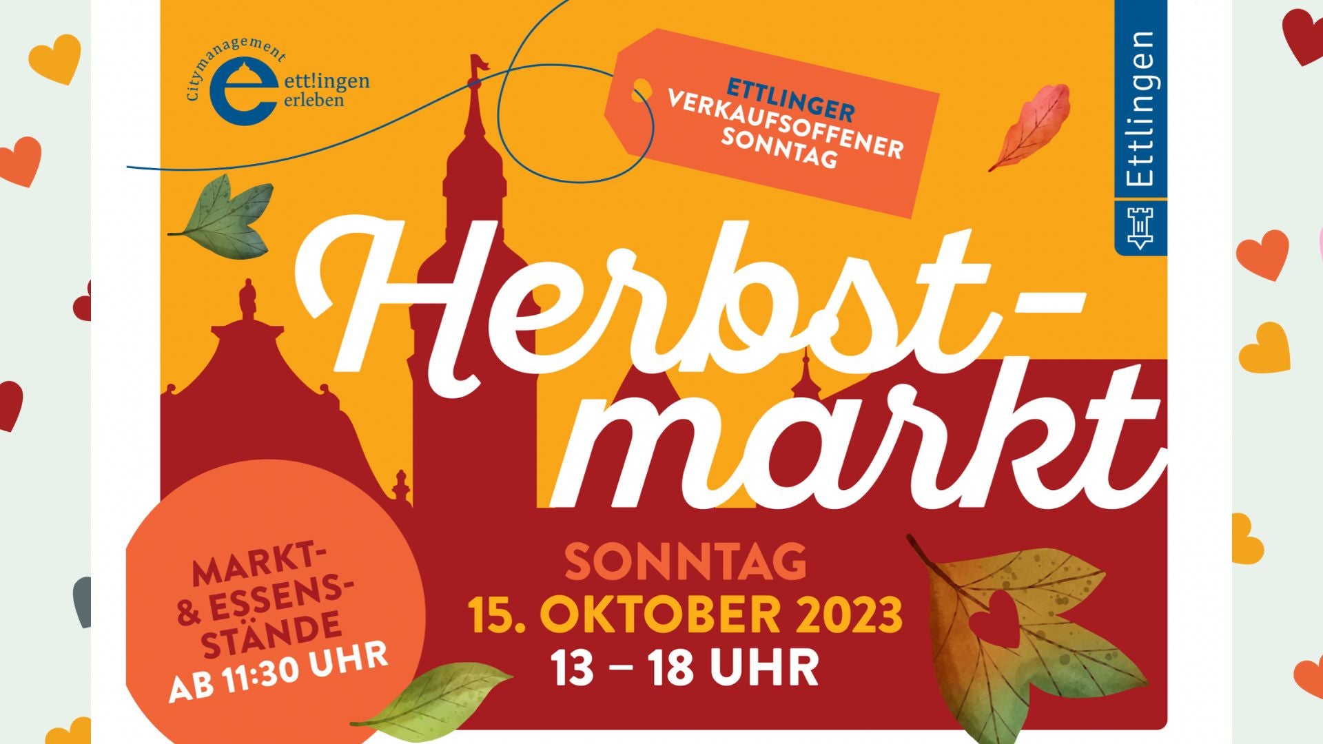 Verkaufsoffener Sonntag & Herbstmarkt in Ettlingen 15.Oktober 2023