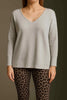 Cozy Langarmshirt Mit V-Hals,