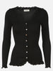 Babette LS V-neck Regular Lace Cardigan