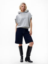 Lade das Bild in den Galerie-Viewer, Ärmelloser Pullover mit Kapuze
