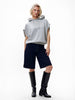 Ärmelloser Pullover mit Kapuze