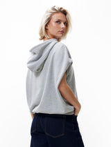 Lade das Bild in den Galerie-Viewer, Ärmelloser Pullover mit Kapuze
