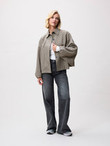 Lade das Bild in den Galerie-Viewer, Karierte Cape-Jacke
