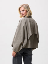Lade das Bild in den Galerie-Viewer, Karierte Cape-Jacke
