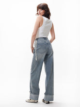 Lade das Bild in den Galerie-Viewer, Loose fit jeans with fold
