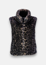 Lade das Bild in den Galerie-Viewer, Flauschige Weste mit Leoprint
