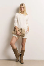 Lade das Bild in den Galerie-Viewer, Sweat-Bermuda im Strick-Sweat-Mix