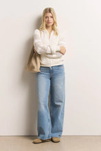 Lade das Bild in den Galerie-Viewer, Sweatjacke im Strick-Sweat-Mix