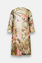 Lade das Bild in den Galerie-Viewer, Blusenkleid aus Leinen mit Jungle-Leo-Print