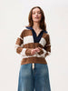 Polo-Strickpullover mit V-Ausschnitt