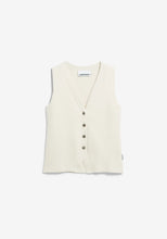 Lade das Bild in den Galerie-Viewer, STRICKWESTE MIT KNOPFLEISTE