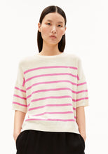 Lade das Bild in den Galerie-Viewer, GESTREIFTES LEINEN-MIX STRICKSHIRT in 2 Farben