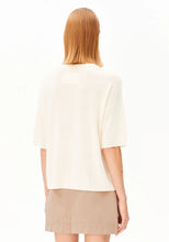 Lade das Bild in den Galerie-Viewer, KURZÄRMLIGER LEINEN-MIX STRICKPULLOVER
