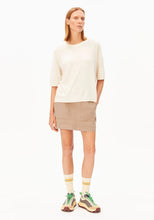Lade das Bild in den Galerie-Viewer, KURZÄRMLIGER LEINEN-MIX STRICKPULLOVER