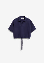 Lade das Bild in den Galerie-Viewer, Compact Polo Knit Sweater tinted navy