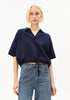 Compact Polo Knit Sweater tinted navy