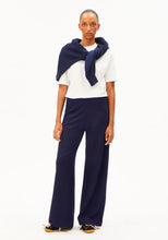 Lade das Bild in den Galerie-Viewer, Basic Jersey Wide Leg Pant tinted navy