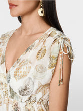 Lade das Bild in den Galerie-Viewer, Midikleid aus Baumwolle und Seide