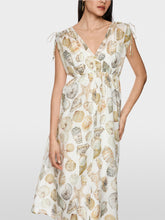 Lade das Bild in den Galerie-Viewer, Midikleid aus Baumwolle und Seide