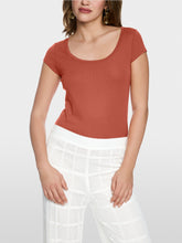 Lade das Bild in den Galerie-Viewer, Basicshirt aus Baumwollstretch in 2 Farben