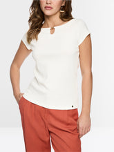 Lade das Bild in den Galerie-Viewer, Baumwollstretch-Shirt mit Cutout in 2 Farben
