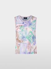 Lade das Bild in den Galerie-Viewer, Ärmelloses Stricktop mit Stamps Print