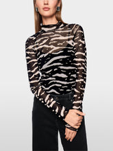 Lade das Bild in den Galerie-Viewer, Mesh-Shirt mit Animal Print
