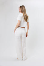 Lade das Bild in den Galerie-Viewer, Aurea Flared Knit Pants Off White