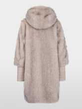 Lade das Bild in den Galerie-Viewer, Fake-Fur-Mantel mit Kapuze