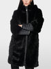 Kapuzenmantel aus Fake Fur