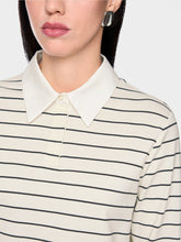 Lade das Bild in den Galerie-Viewer, Gestreiftes Shirt mit Hemdblusen-Details