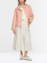Lade das Bild in den Galerie-Viewer, Wollmix-Wendejacke mit Chain-Logo-Print