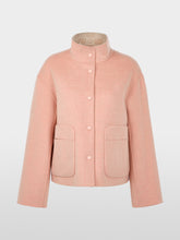 Lade das Bild in den Galerie-Viewer, Wollmix-Wendejacke mit Chain-Logo-Print