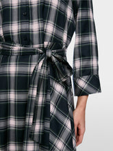 Lade das Bild in den Galerie-Viewer, Karo-Hemdkleid mit Bindegürtel