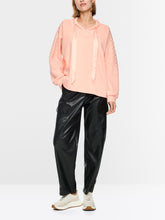 Lade das Bild in den Galerie-Viewer, Oversize-Sweatshirt mit Hotfix-Steinen