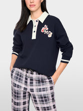 Lade das Bild in den Galerie-Viewer, Sweatshirt mit Polokragen