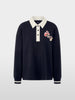 Sweatshirt mit Polokragen