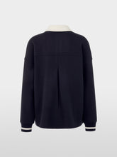 Lade das Bild in den Galerie-Viewer, Sweatshirt mit Polokragen