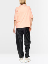 Lade das Bild in den Galerie-Viewer, Troyer-Blusenshirt mit Feinripp