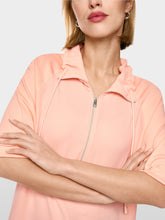Lade das Bild in den Galerie-Viewer, Troyer-Blusenshirt mit Feinripp