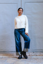 Lade das Bild in den Galerie-Viewer, Strickcardigan aus Wolle – Off White