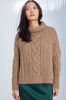 In Deutschland gestrickter Pullover mit Rollkragen