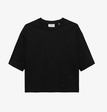 Lade das Bild in den Galerie-Viewer, Locker geschnittenes T-Shirt mit Strasssteinen
