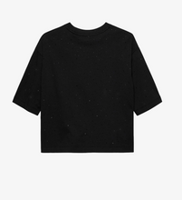 Lade das Bild in den Galerie-Viewer, Locker geschnittenes T-Shirt mit Strasssteinen
