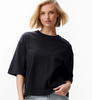Locker geschnittenes T-Shirt mit Strasssteinen