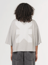 Lade das Bild in den Galerie-Viewer, T-Shirt Cropped Grey Melange