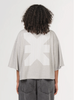 T-Shirt Cropped Grey Melange