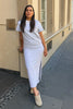 Juli Maxi T-Shirt Dress Grey Melange