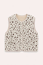 Lade das Bild in den Galerie-Viewer, Magnolia Reversible Fleece Vest zum Wenden Off White/Cow