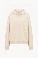 Lade das Bild in den Galerie-Viewer, BF Zip Hoodie Flower Beige